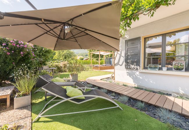 Garden - Holiday rental garden, outdoor, cocooning, holiday rental, location, saint-jorioz, lake, mountains, house, luxury, hotel, sun, vacation