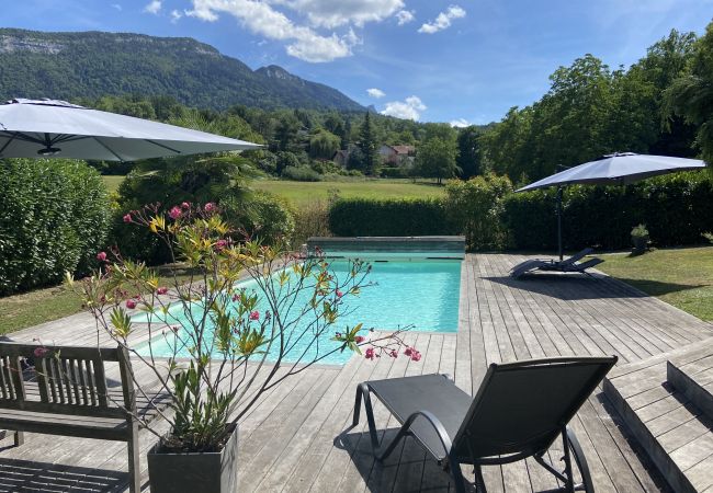 pool, exterior, terrace, family holidays, holiday annecy lake, annecy real estate