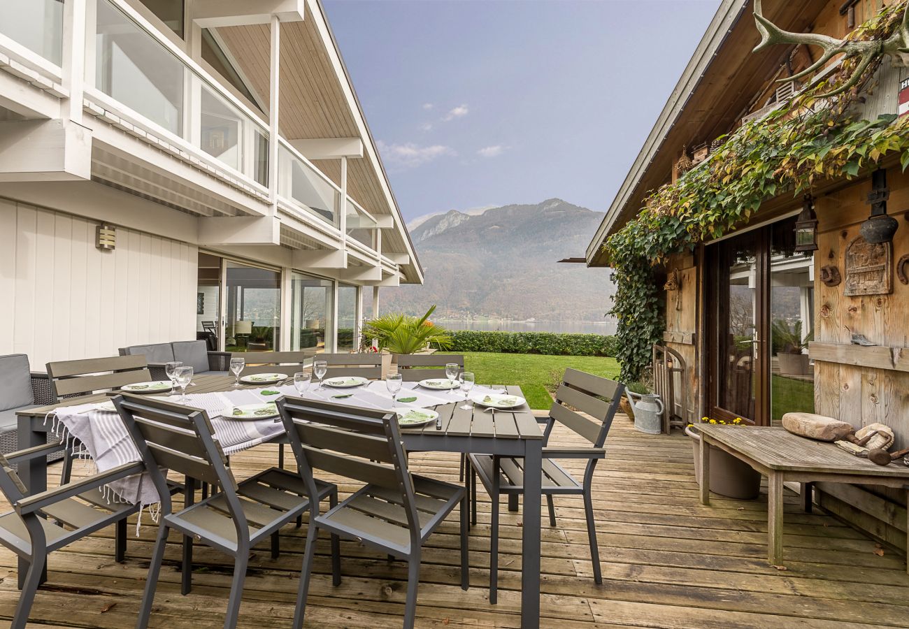 Terrace - Holiday rental  terrace, villa, standing, holiday rental, location, annecy, lake, mountains, luxury, house, hotel, sun, snow, vacation