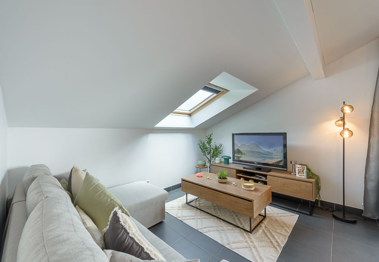 Rental in the south of france  Rental on the edge of Lake Annessy with lake view, 2 bedrooms and private parking close to the shops