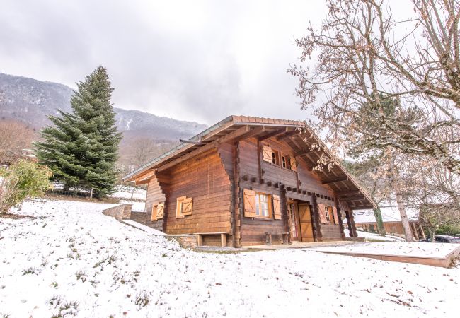 Façade chalet - Location saisonnière  façade, famille, chalet, location saisonnière, annecy, vacances, lac, montagne, luxe, maison, hôtel, neige, soleil