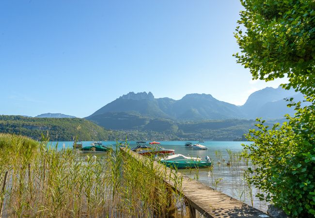 Location de vacances avec bateau annecy  appartement à louer, vue lac annecy, location saisonnière Premium, Duingt, vacances, airbnb luxe, hotel, été, booking